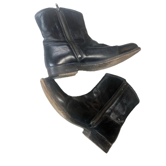 Women’s Frye Melissa Button Short Leather Ankle Booties size 6 Black - Picture 10 of 15